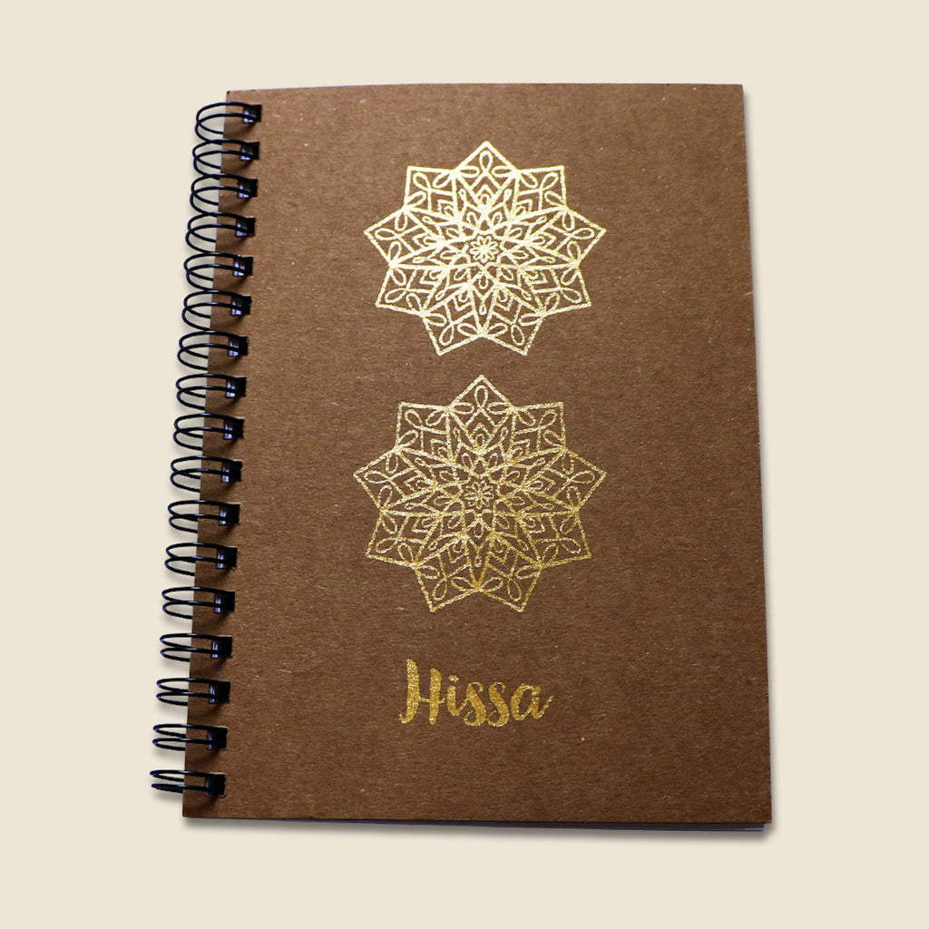 Gold A6 Notebook - Hissa