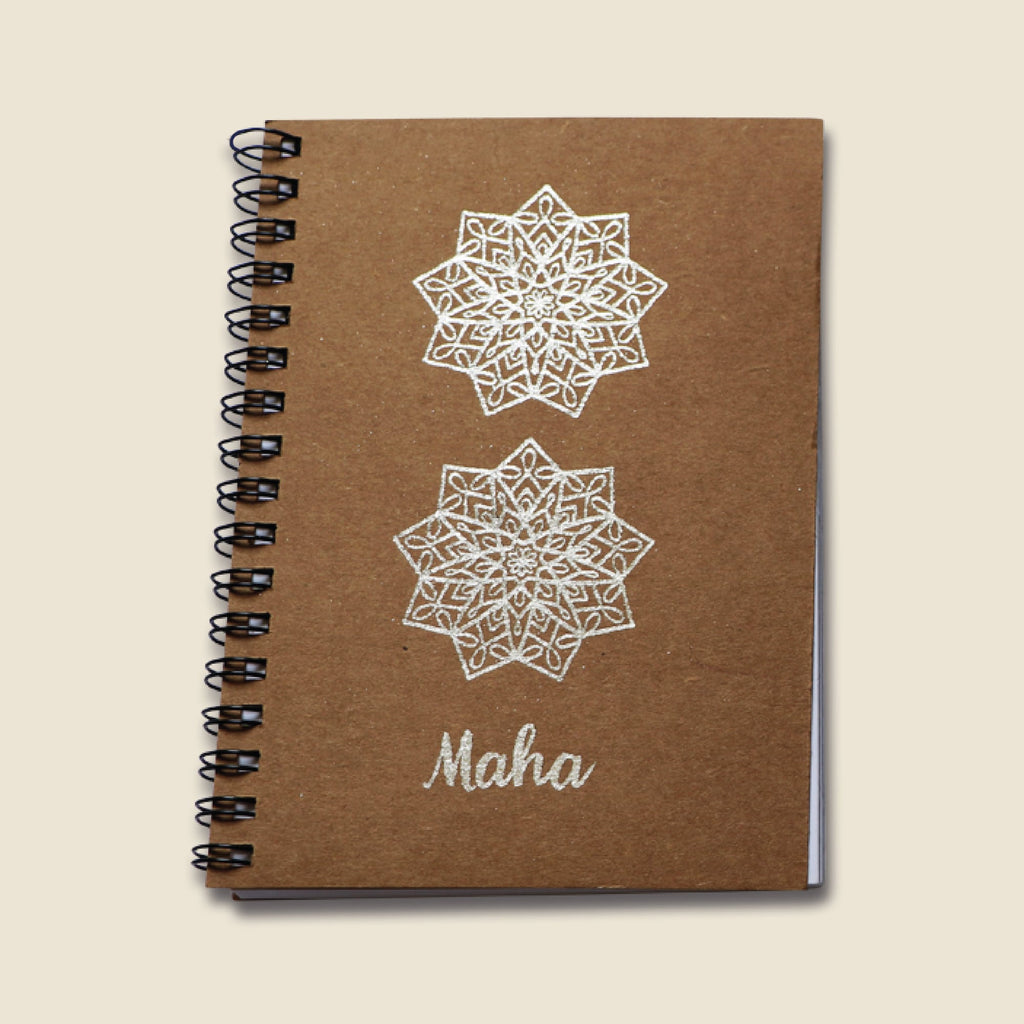 Silver A6 Notebook - Maha