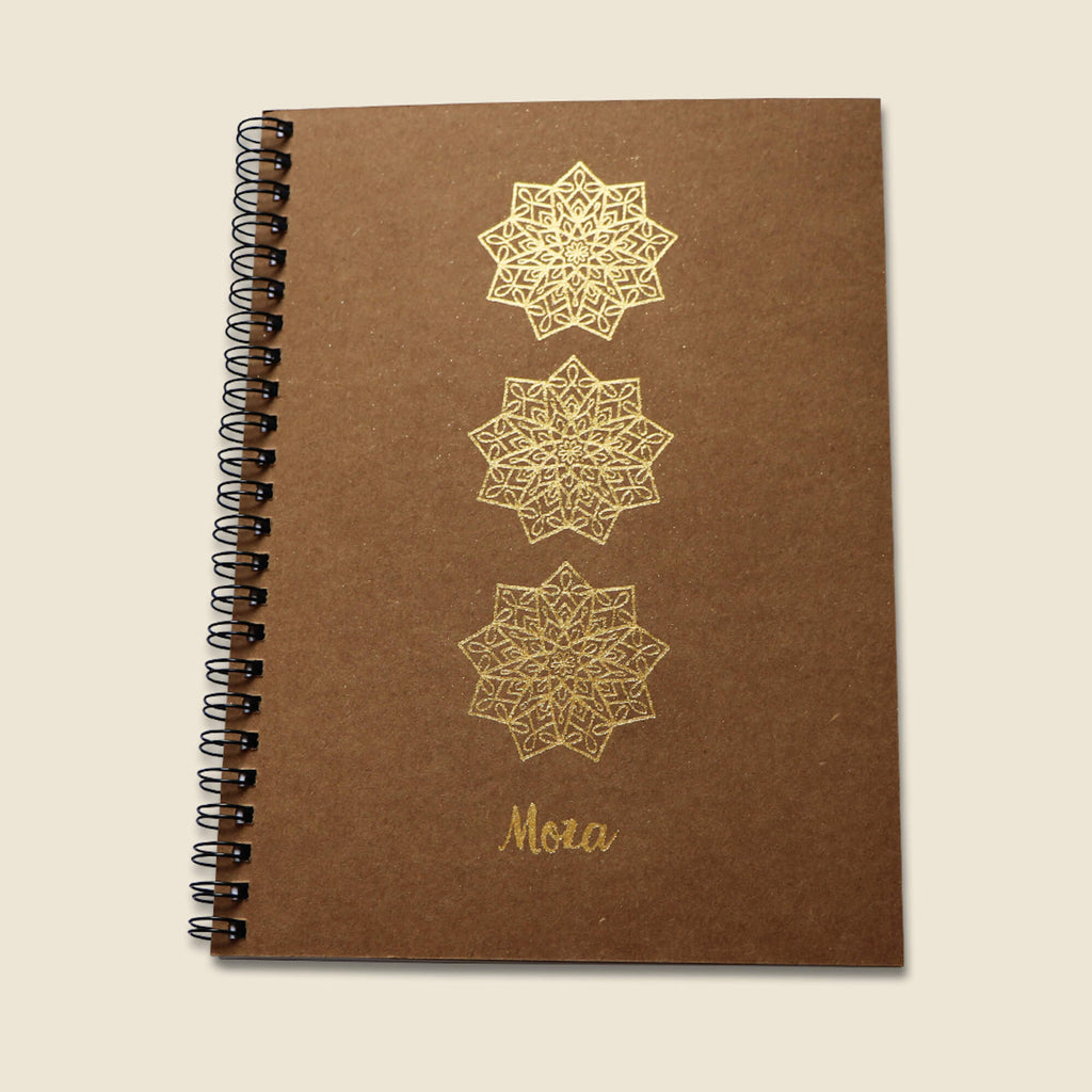 Gold A5 Notebook - Moza
