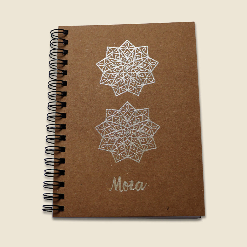 Silver A6 Notebook - Moza