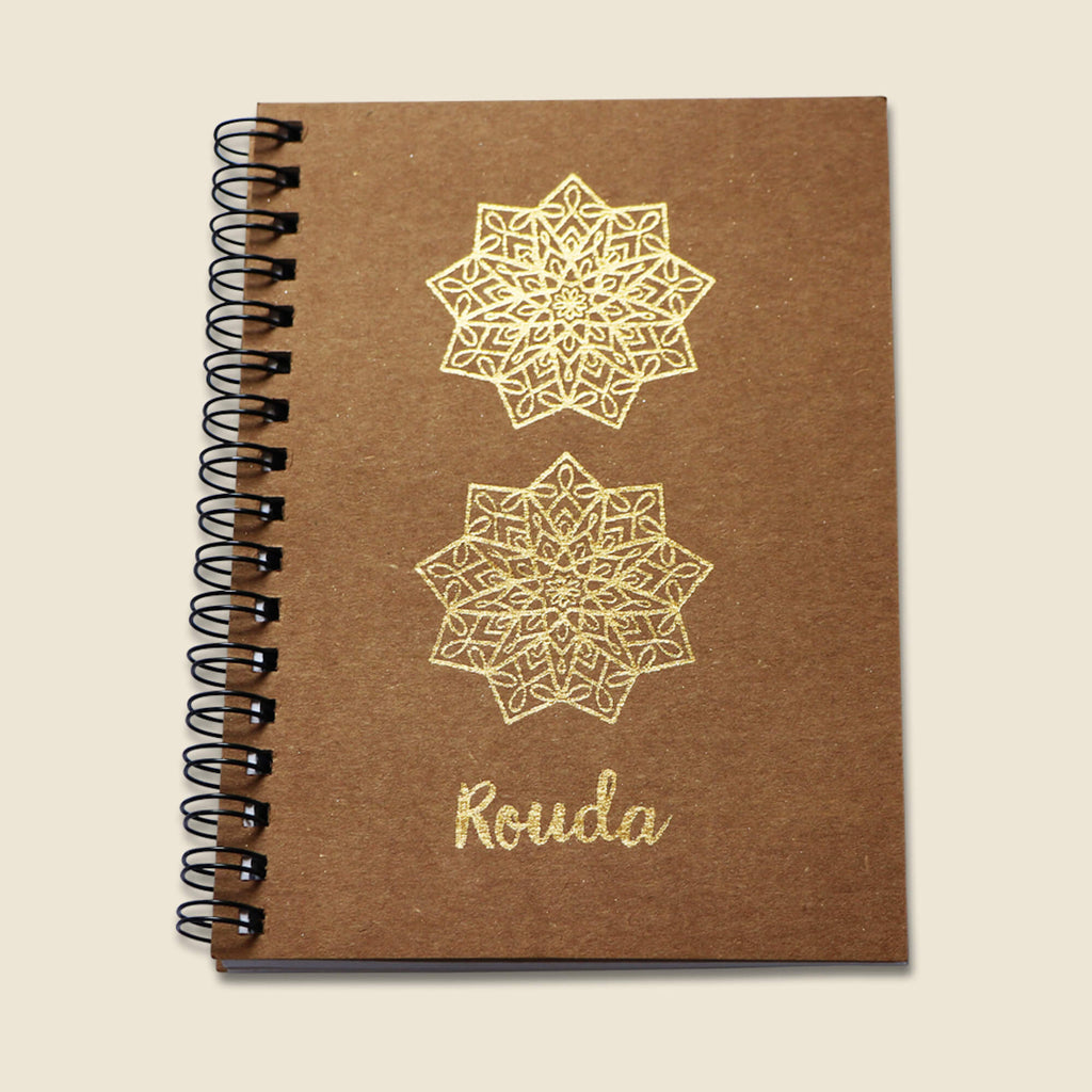Gold A6 Notebook - Rouda