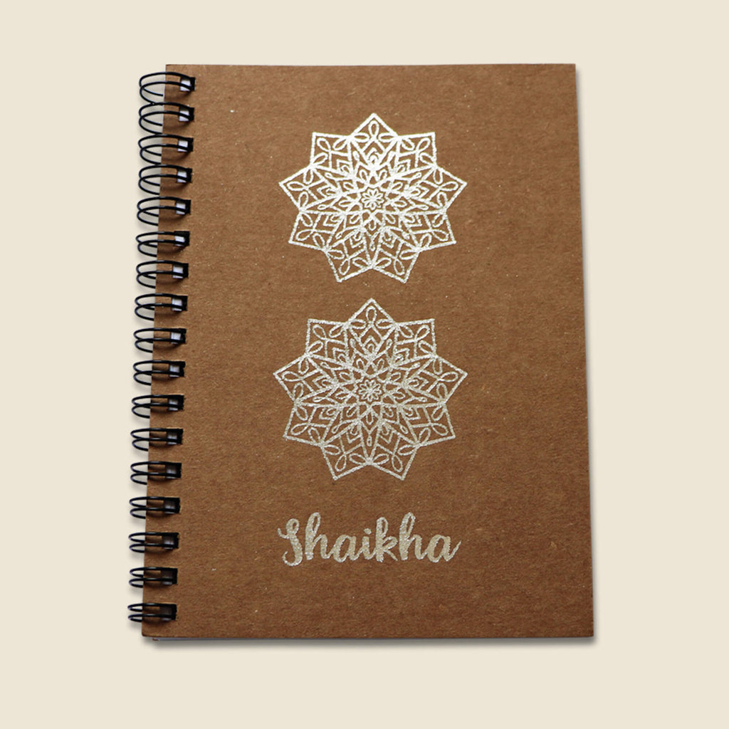 Silver A6 Notebook - Shaikha