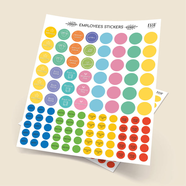 Employee Stickers – Noor Stationery